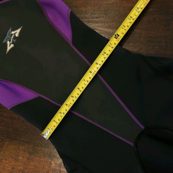 SKI WARM Wetsuit Tempest Ladies Women's Size 8 Purple Black Neoprene Shorty - Picture 5 of 8